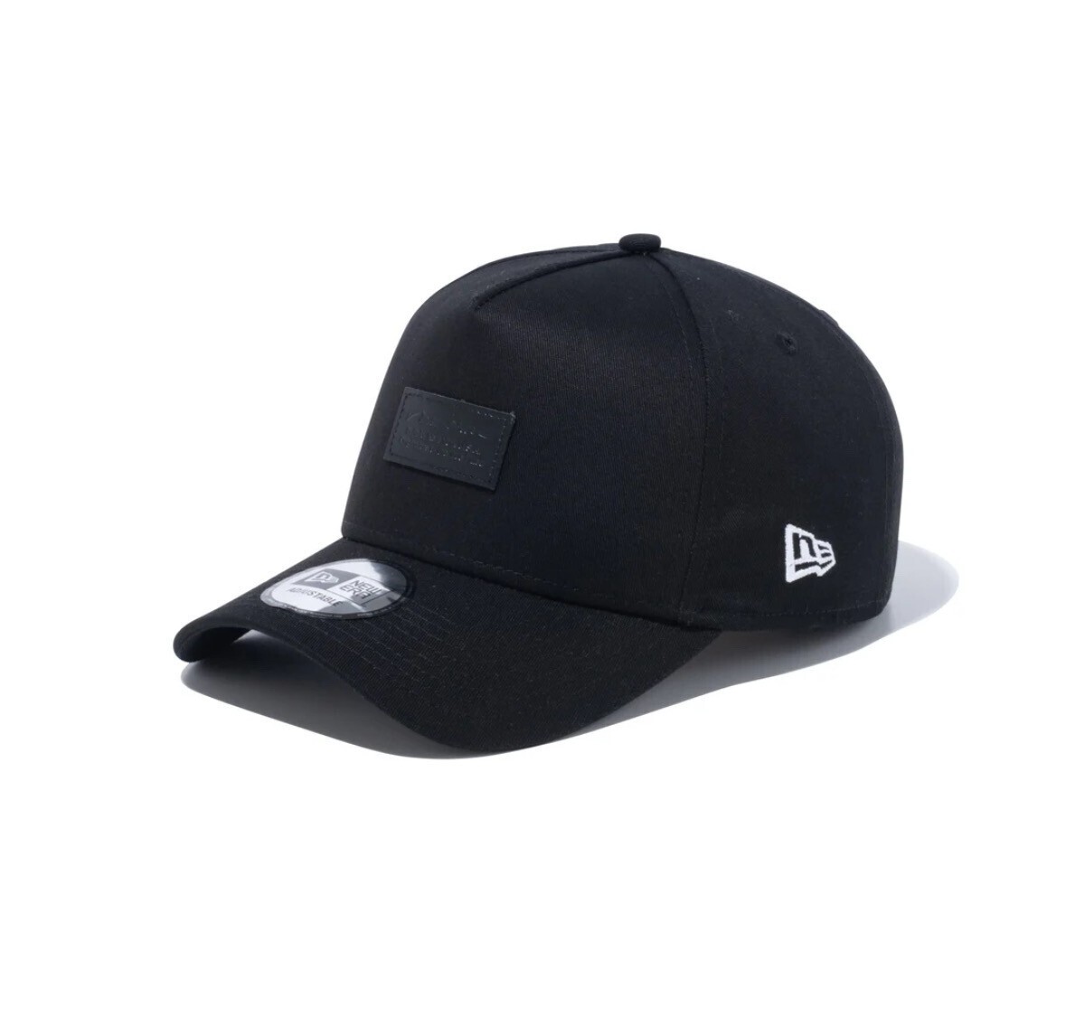 New Era 9FORTY A-Frame Leather Patch ブラック