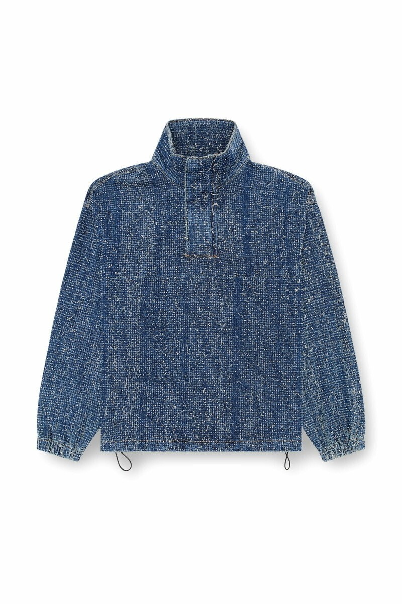 DIESEL Pullover jacket in bouclé denim