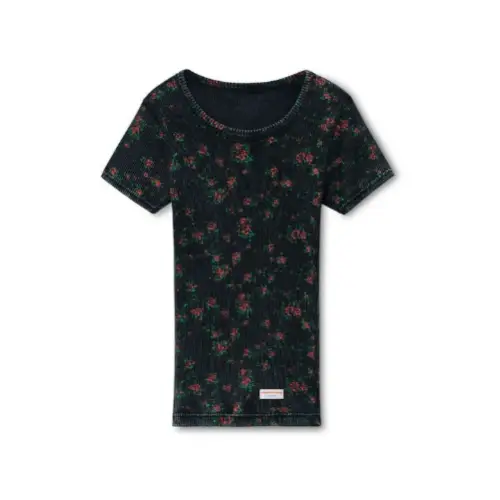 Alexander Wang フローラルプリント スクープネックTシャツ