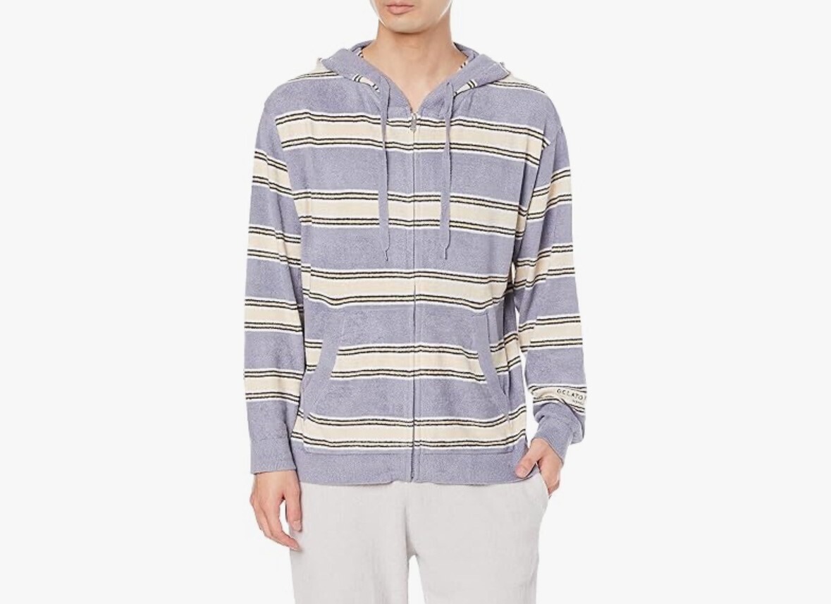 GELATO PIQUE HOMME HOMME スムーズィーライトボーダーパーカ