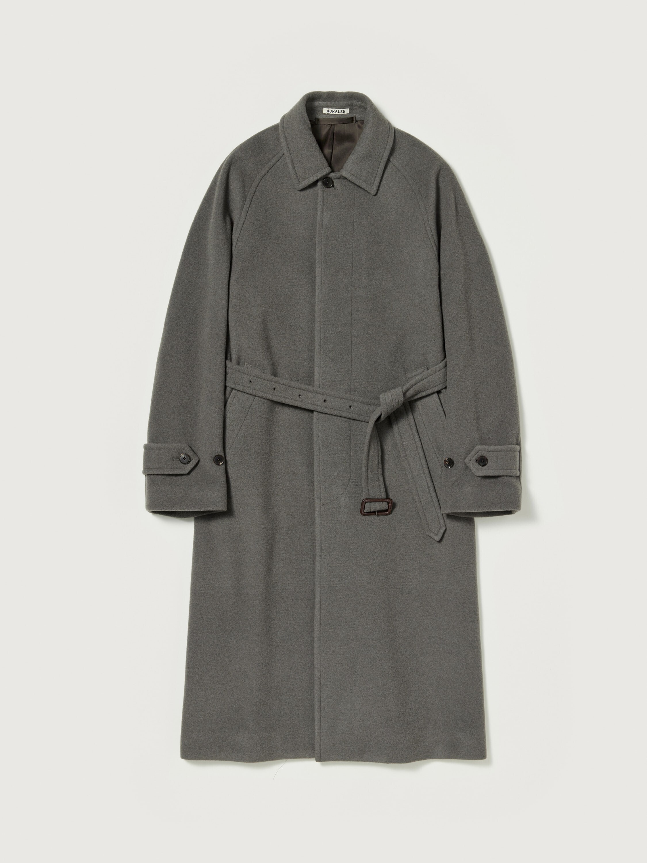 AURALEE CASHMERE WOOL MOSSER SOUTIEN COLLAR COAT