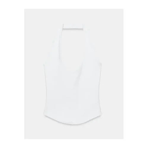 ZARA ラウンドヘム ホルターネックトップス