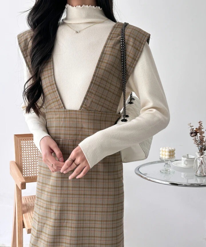 ABITOKYO バックスリットロングジャンパースカート