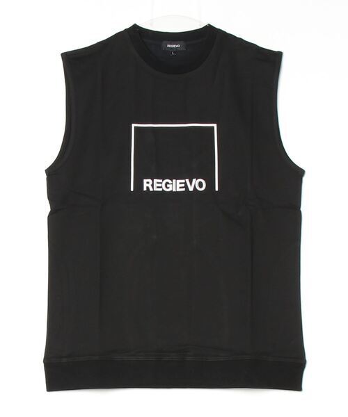 REGIEVO REGIEVO ロゴプリントノースリーブ タンクトップ