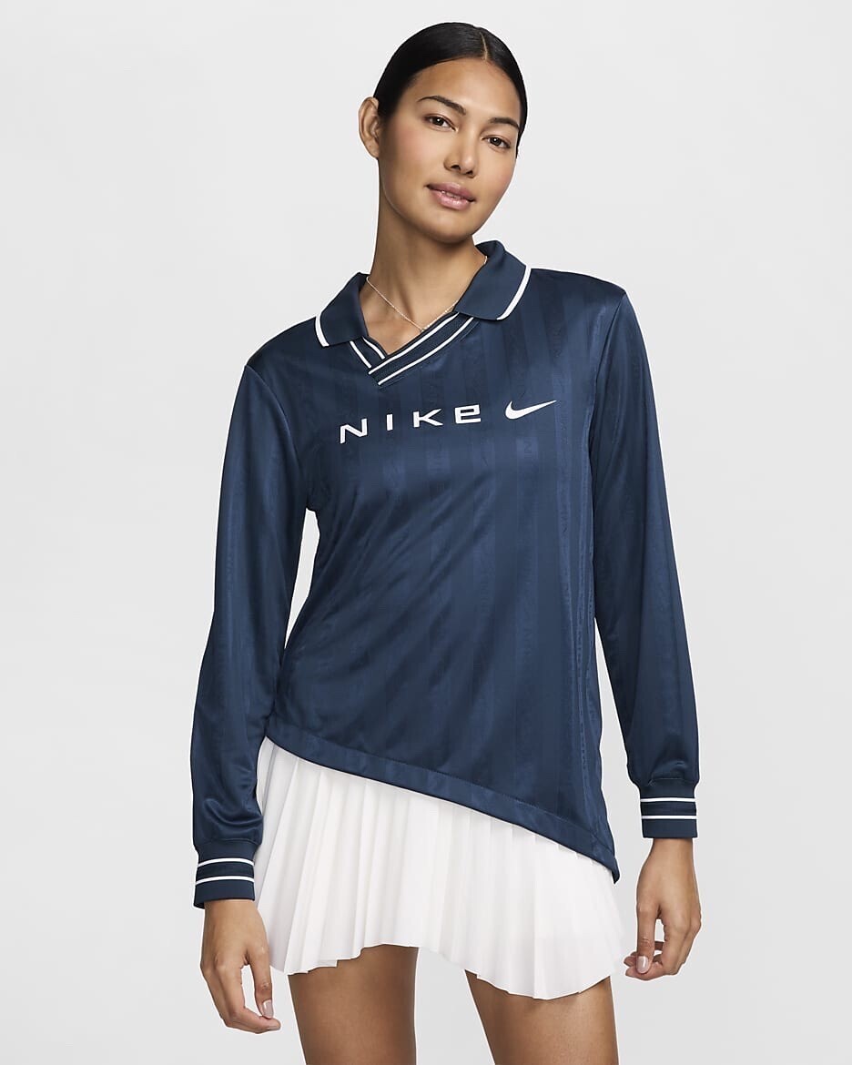 NIKE ウィメンズ Dri-FIT ジャカード ロングスリーブ ジャージー