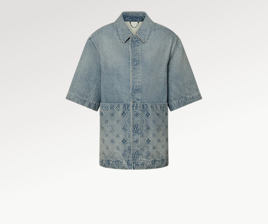 LOUIS VUITTON ショートスリーブデニムワークウエアシャツ