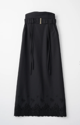 MURRAL Morpho embroidery skirt