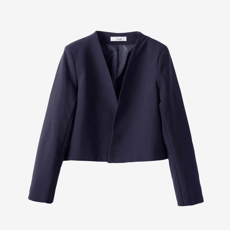maison de Dolce. ノーカラージャケット【navy】S