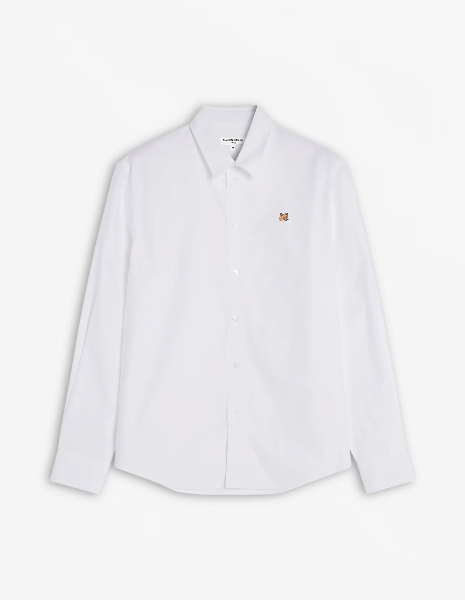 Maison Kitsuné FOX HEAD EMBROIDERY CASUAL SHIRT