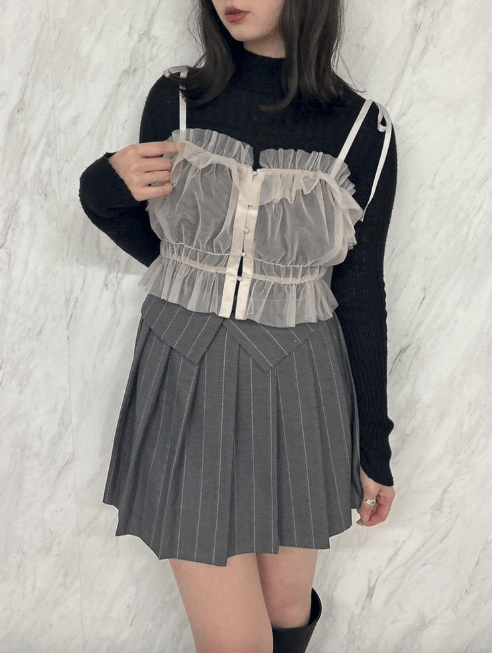 dazzlin 2wayチュールビスチェ