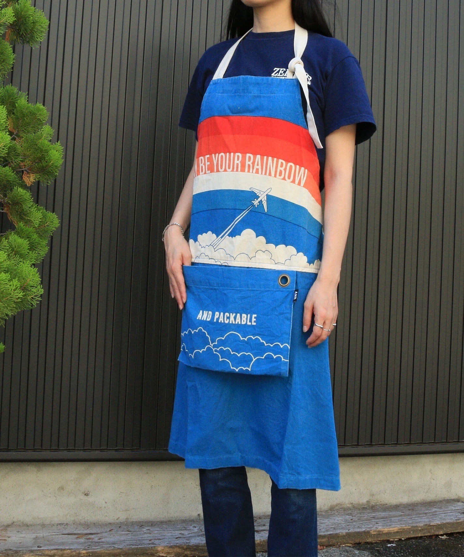 AND PACKABLE 【AND PACKABLE】PAP コットンエプロン