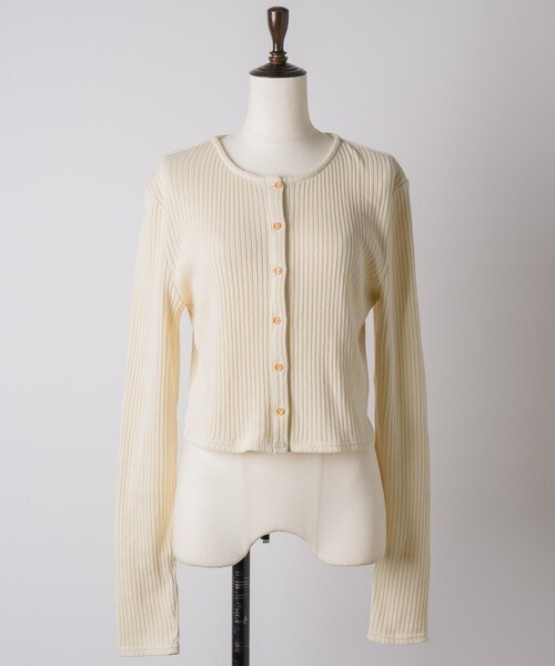 GIUNON long sleeve rib cardigan / ロングスリーブリブカーディガン （4）
