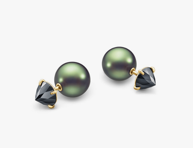 TASAKI リファインド リベリオン ブラックスピネル イヤリング