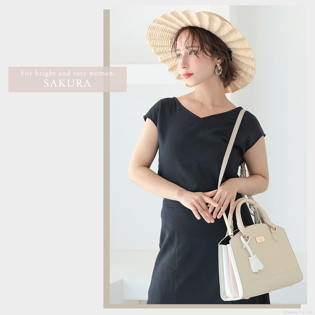 Clelia（クレリア） [Clelia/クレリア] ハンドバッグ レディース トリコロールカラー Riberte CL-28333