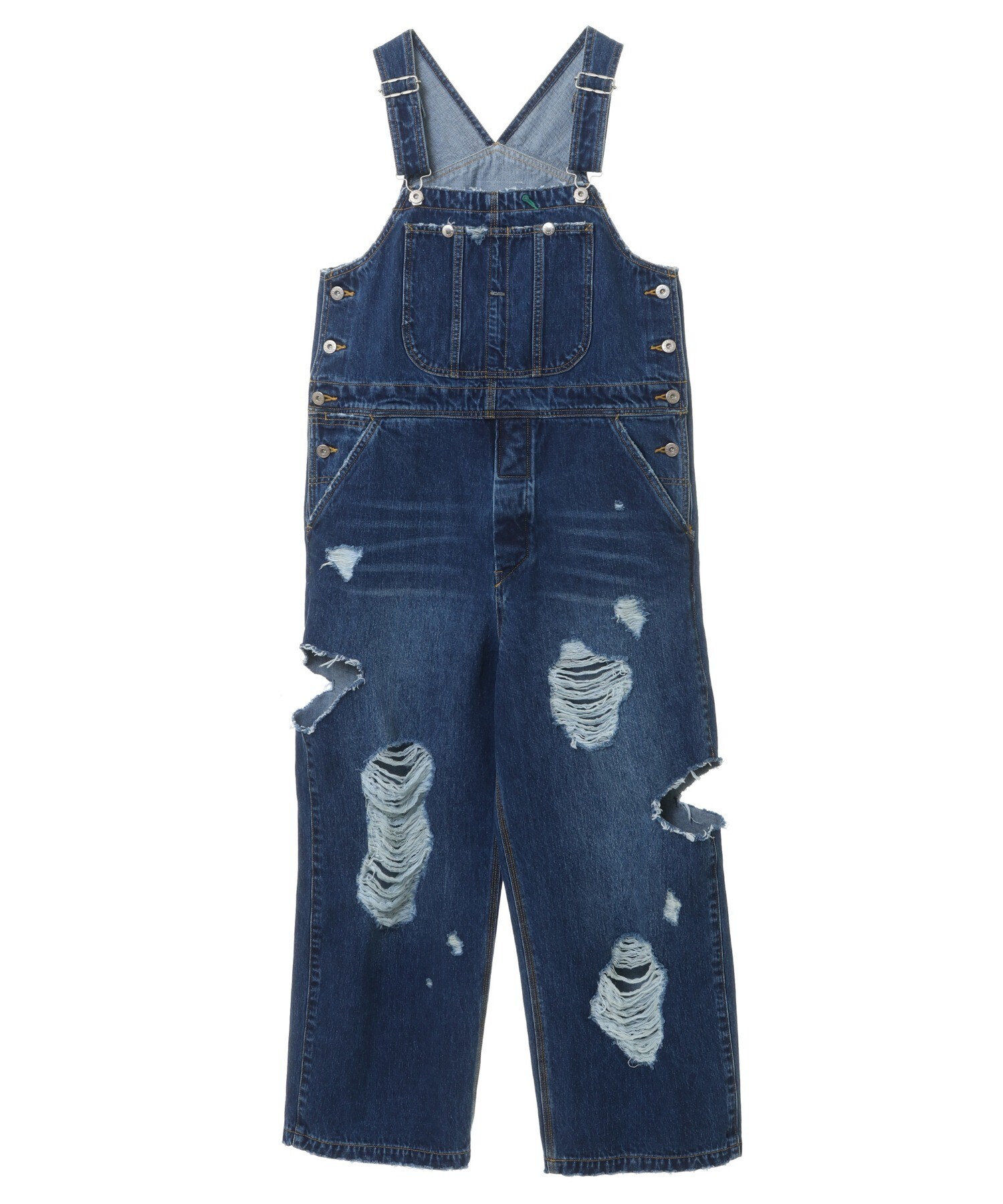 Candy Stripper DAMAGE DENIM サロペット