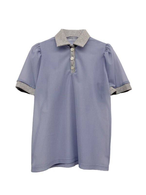 Honey mi Honey sheer chiffon polo tops