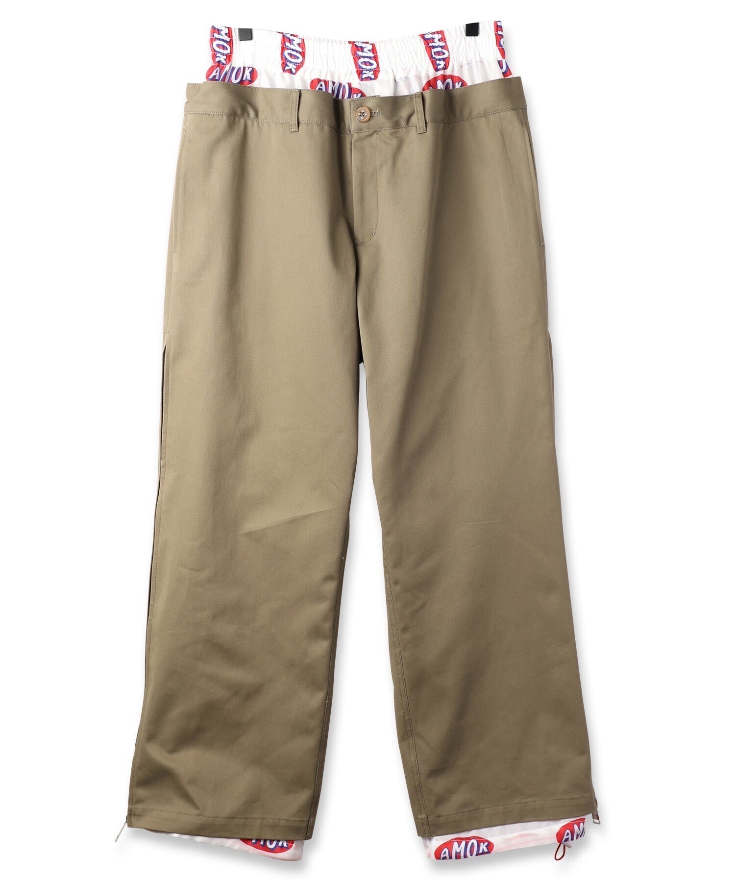 amok LOGO LINING DOCKING PANTS