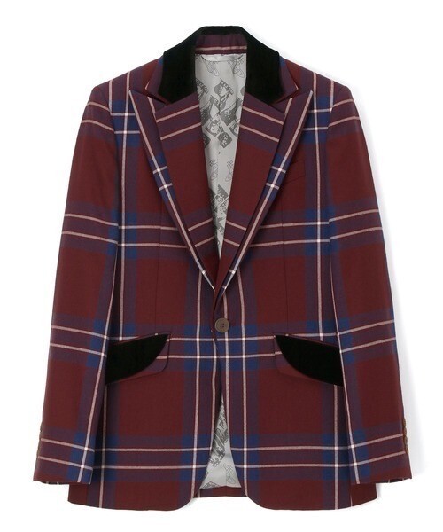 Vivienne Westwood MAN タータンチェック ダブルラペルジャケット【219023 2001】