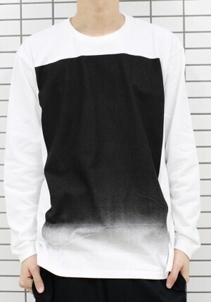 monomania PONTY/グラデーションカットソー(WHITE)