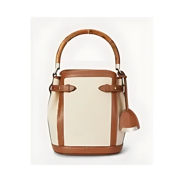 RALPH LAUREN The Ralph キャンバス スモール バケット バッグ
