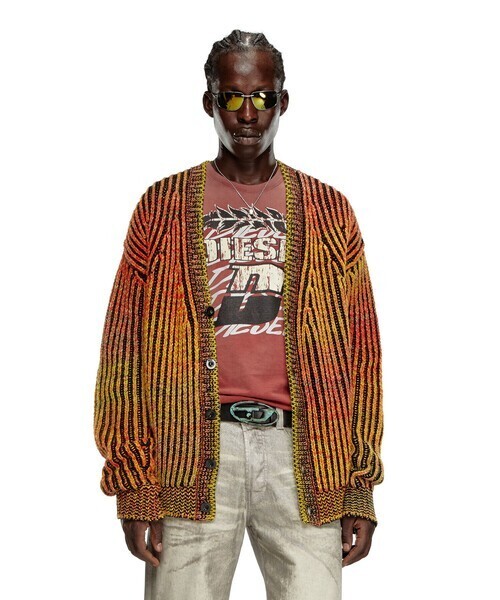 DIESEL メンズ ニット カーディガン