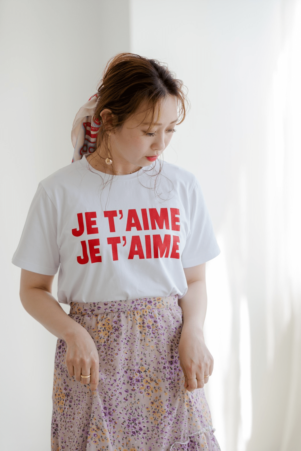 mite JET'AIME print tee