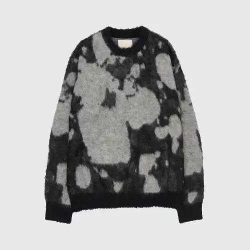 YOKE Kid Mohair Jacquard Sweater