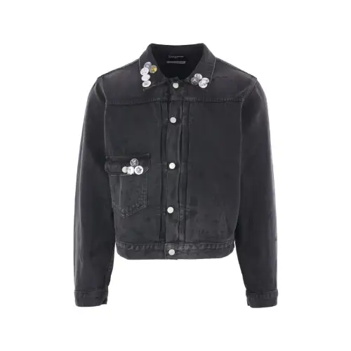 ENFANTS RICHES DÉPRIMÉS Type VII button-embellished denim jacket