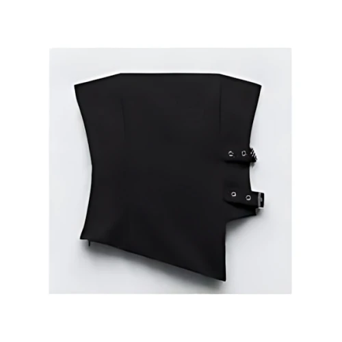 ZARA バックル ストラップレス トップス