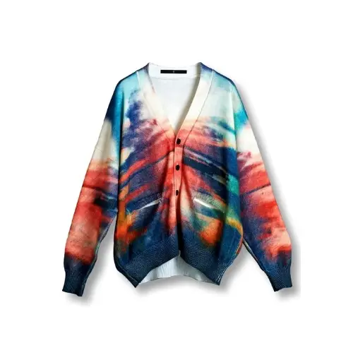 NO ID. Sunrise Print Knit Cardigan