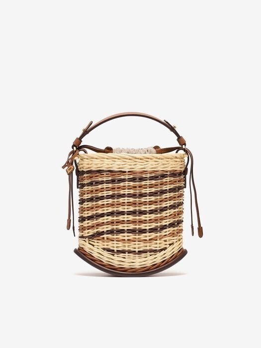 Delvaux Pin Mini Bucket Osier