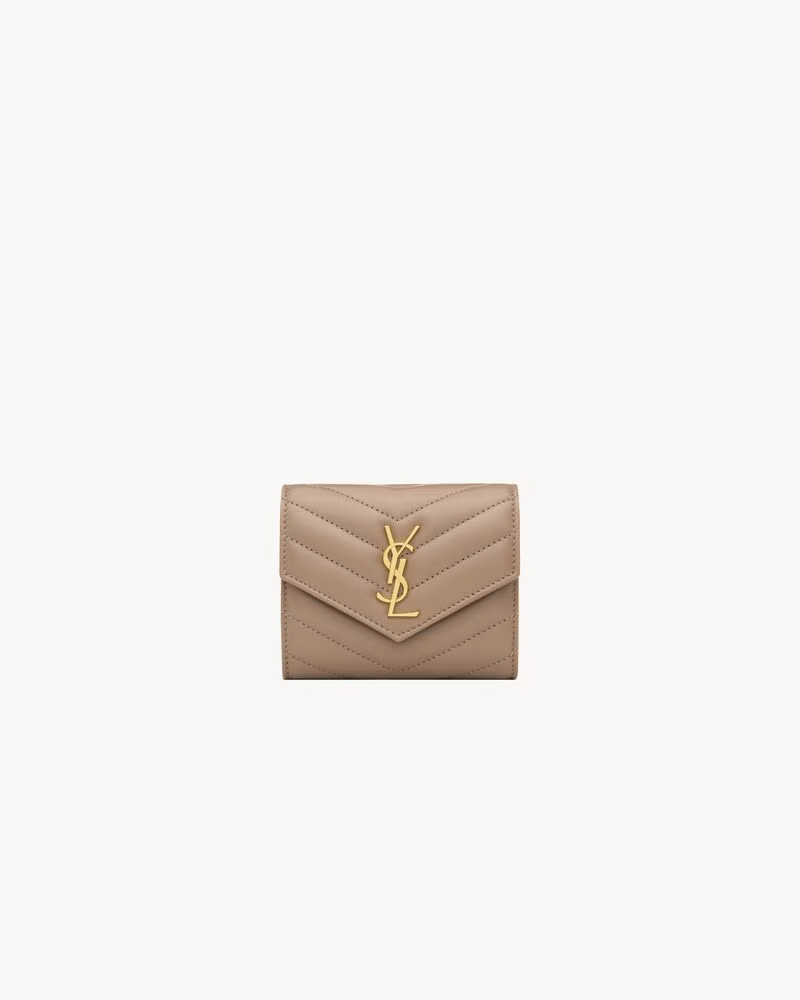 SAINT LAURENT カサンドラ マトラッセ マルチフォールド ウォレット（ラムスキン）