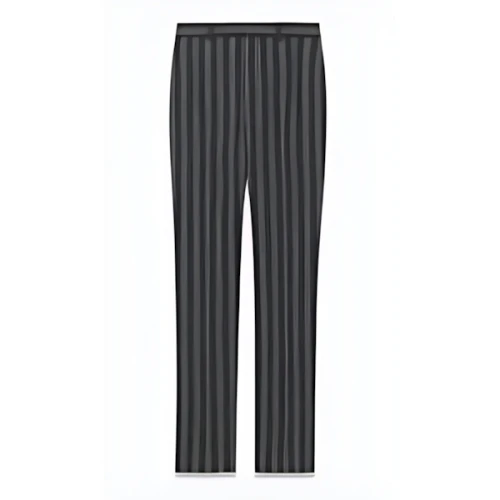SAINT LAURENT ハイウエストパンツ(ウール/ストライプ)