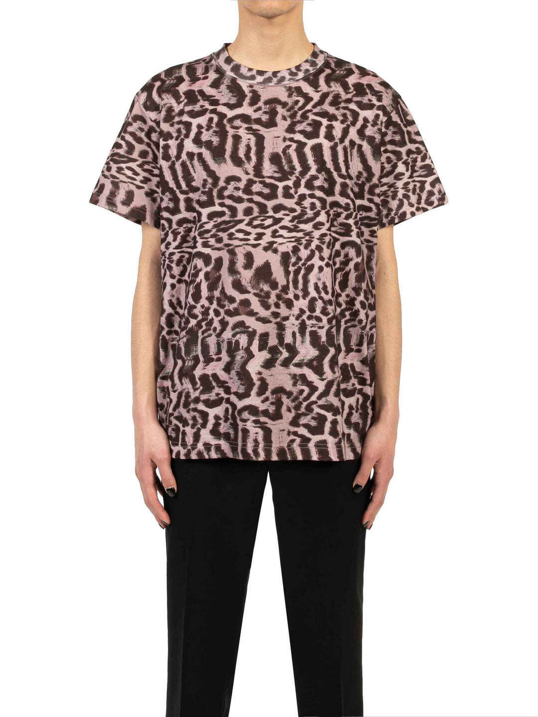 JOHN LAWRENCE SULLIVAN Leopard Print T-Shirt