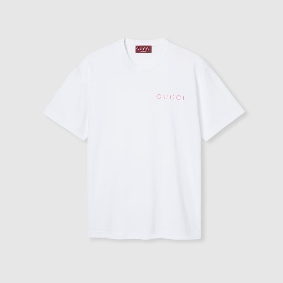 GUCCI コットンジャージー プリント Tシャツ