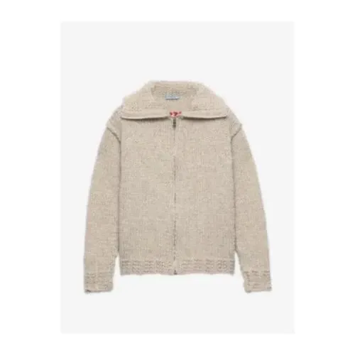 PRADA wool zipper cardigan