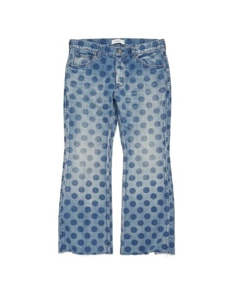 FACETASM DOT DENIM FLARE PANTS
